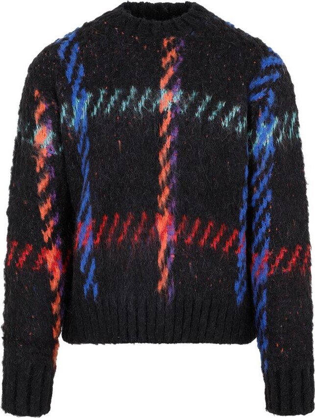 Sacai Jacquard Knit Pullover Sweater - ShopStyle