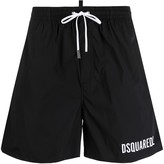 Thumbnail for your product : DSQUARED2 Icon logo-print drawstring swim shorts