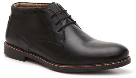 red tape leather chukka boots