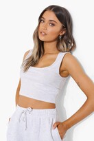 Thumbnail for your product : boohoo Square Neck Crop & Short Set