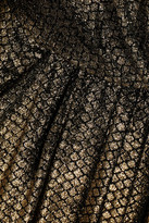 Thumbnail for your product : Alberta Ferretti Wrap-effect devoré-velvet gown