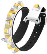Thumbnail for your product : Fendi 17mm Dolce Stud White Leather Watch Strap