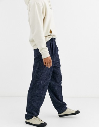 mens high waisted wool trousers