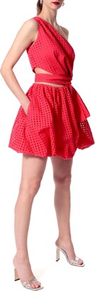 Aggi Women's Red Ariana Spring Tulips Dress