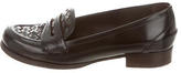 Thumbnail for your product : Bottega Veneta Intrecciato Patent Leather Loafers