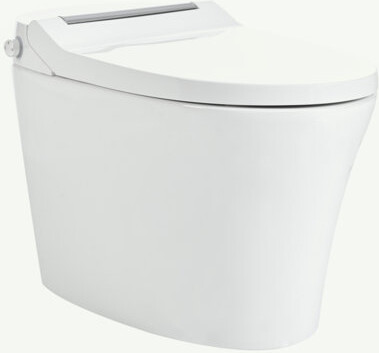 Wenty Smart Toilet With Built-In Heated Seat, One Piece Elongated Modern Toilet With Adjustable Temp Heated Seat, Auto Flush, Dual Flush Toilet 1/1.28 GPF,