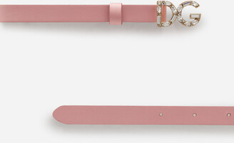 Dolce & Gabbana Nappa leather belt with buckle