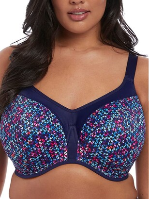 Elomi Women's Plus Size Energise Underwire Sports Bra with Racerback Conversion