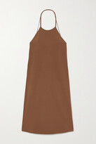 Thumbnail for your product : ZEYNEP ARCAY Open-back Stretch-knit Halterneck Midi Dress - Brown