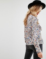 Thumbnail for your product : MANGO Ditsy Floral Ruffle Blouse
