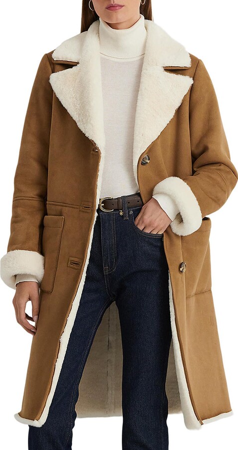 Louis Vuitton Shearling Camel Hair Coat - Brown Coats, Clothing - LOU507586