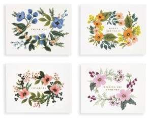 Rifle Paper Co. Set of Eight Bouquet Assorted Cards