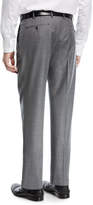 Thumbnail for your product : Zanella Pleat-Front Sharkskin Trousers