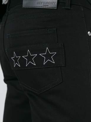 Givenchy star patch jeans