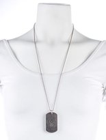Thumbnail for your product : Chrome Hearts Expletive ID Tag Pendant Necklace