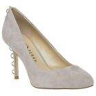 New Womens Katy Perry Grey The Chrissie Suede Shoes Court Slip On