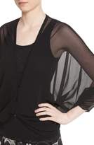 Thumbnail for your product : Fuzzi Tulle Cocoon Cardigan