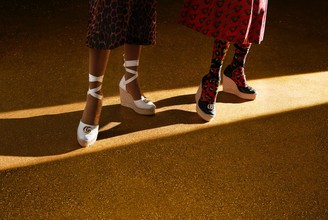 gucci leather platform espadrille