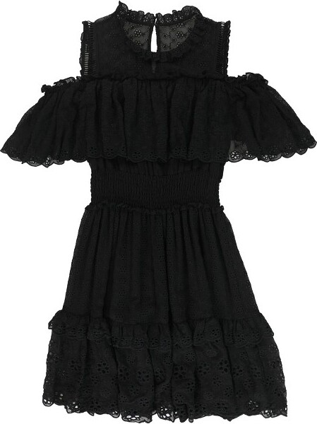 Rebecca Taylor RebeccaTaylorWomensColdShoulderFlounceDressblk8