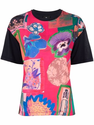 Paul Smith floral-graphic print T-shirt