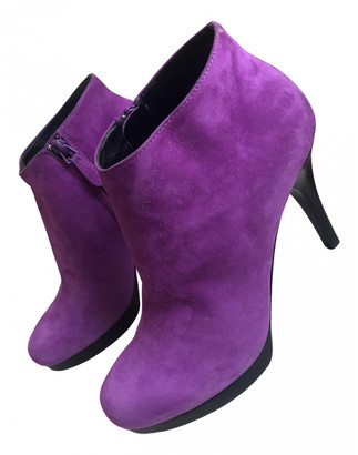 purple ankle boots uk