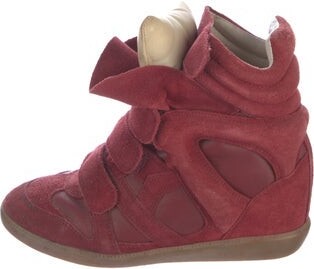 Isabel Marant Suede Wedge Sneakers