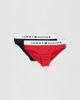 Thumbnail for your product : Tommy Hilfiger Girl's Red Briefs - Bikini Briefs 2-Pack - Teens - Size 8-10YRS at The Iconic
