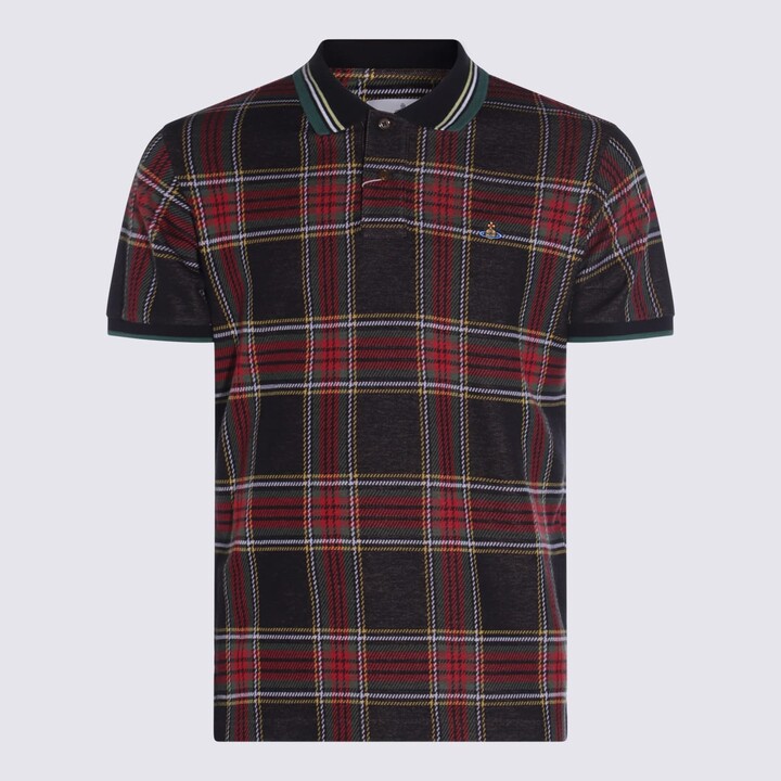 Vivienne Westwood Red And Green Cotton Polo Shirt