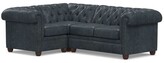 Thumbnail for your product : Pottery Barn Chesterfield Roll Arm Leather 3-Piece Sectional