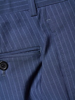 Thumbnail for your product : Brooks Brothers Wool Striped Flat Front Trousers