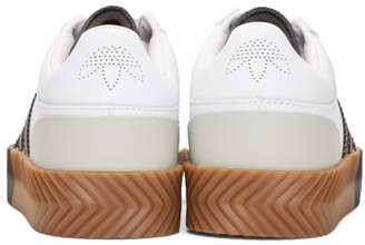 adidas By Alexander Wang by Alexander Wang White and Black Skate Super Sneakers