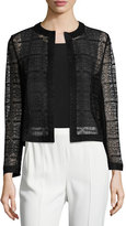 Thumbnail for your product : Akris Heidi Lace Open-Front Jacket, Black