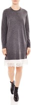 Thumbnail for your product : Sandro Drew Layered-Look Sweater Dress