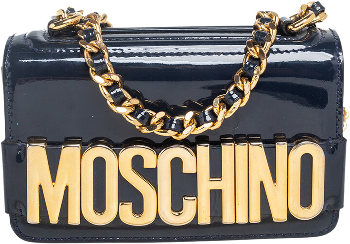 navy blue patent leather handbag sale