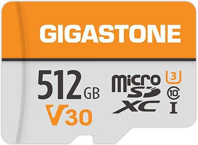 Gigastone Corporation Gigastone 512GB Micro SD Card, 4K Video Pro, GoPro, Surveillance, Security Camera, Action Camera, Drone, 100MB/s MicoSDXC Memory Card UHS-I V30...