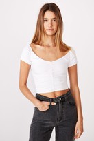 Thumbnail for your product : Cotton On Lizzie Gathered Short Sleeve Top