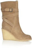 Thumbnail for your product : See by Chloe Suede wedge calf boots