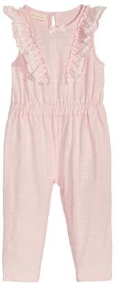 First Impressions Ruffle-Front Jumpsuit, Baby Girls, Created for Macy's