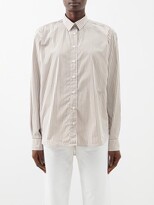 Thumbnail for your product : Totême Point-collar Striped Organic-cotton Poplin Shirt