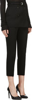 Thumbnail for your product : Alexander McQueen Black Skirt Panel Wool Trousers