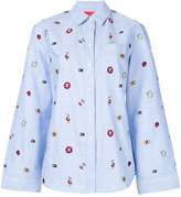 Thumbnail for your product : Tommy Hilfiger flared embroidered shirt