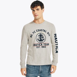 Nautica Mens Jeans Co. Sustainably Crafted Graphic Long-Sleeve T-Shirt -  ShopStyle