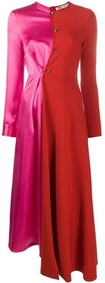 Ports 1961 Bi-Colour Cinched Waist Midi Dress