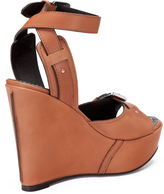 Thumbnail for your product : Barbara Bui Leather Slip Platform Wedge Sandal
