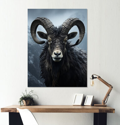 Millwood Pines Brown Ibex Majestic Horns Ibex I - Other Animals Metal Wall Decor