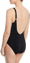 Thumbnail for your product : Gottex Lattice Shaped Square-Neck One-Piece Swimsuit
