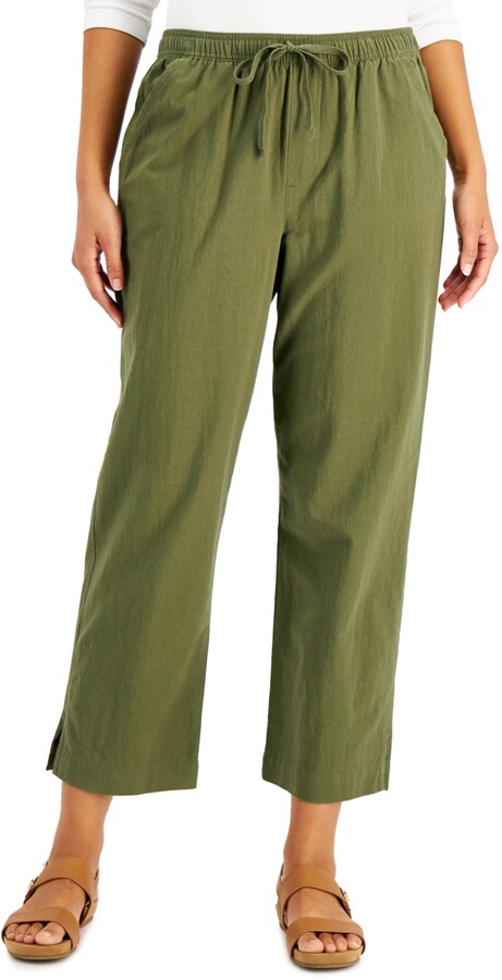 karen scott drawstring pants