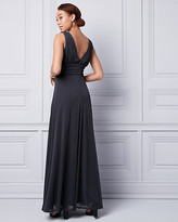 Thumbnail for your product : Le Château Knit V-Neck Ruched Gown