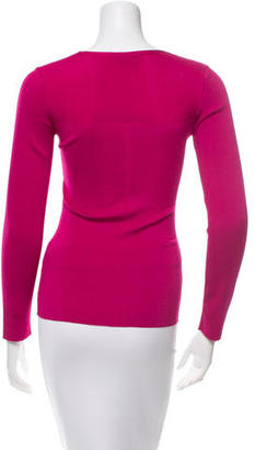 Tom Ford Long Sleeve Scoop Neck Top