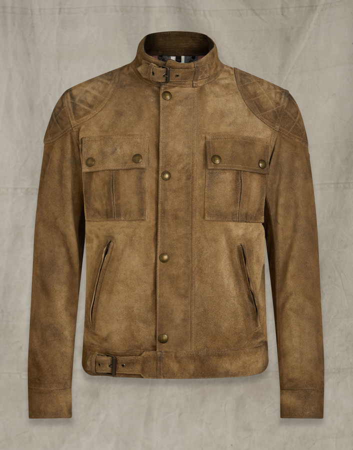Belstaff Brookstone Suede Jacket - ShopStyle Outerwear